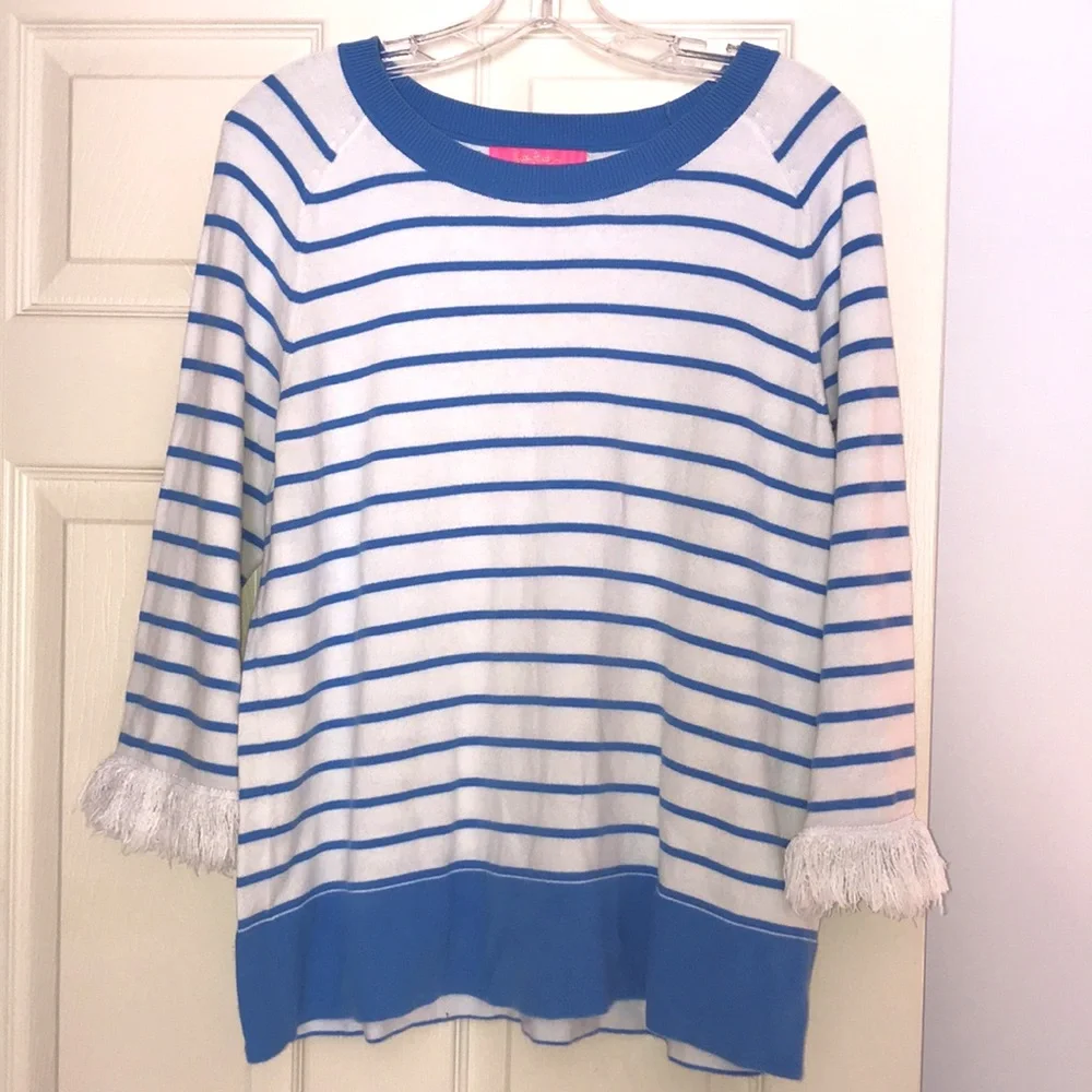 Lilly Pulitzer Dasha Cotton Sweater EUC
